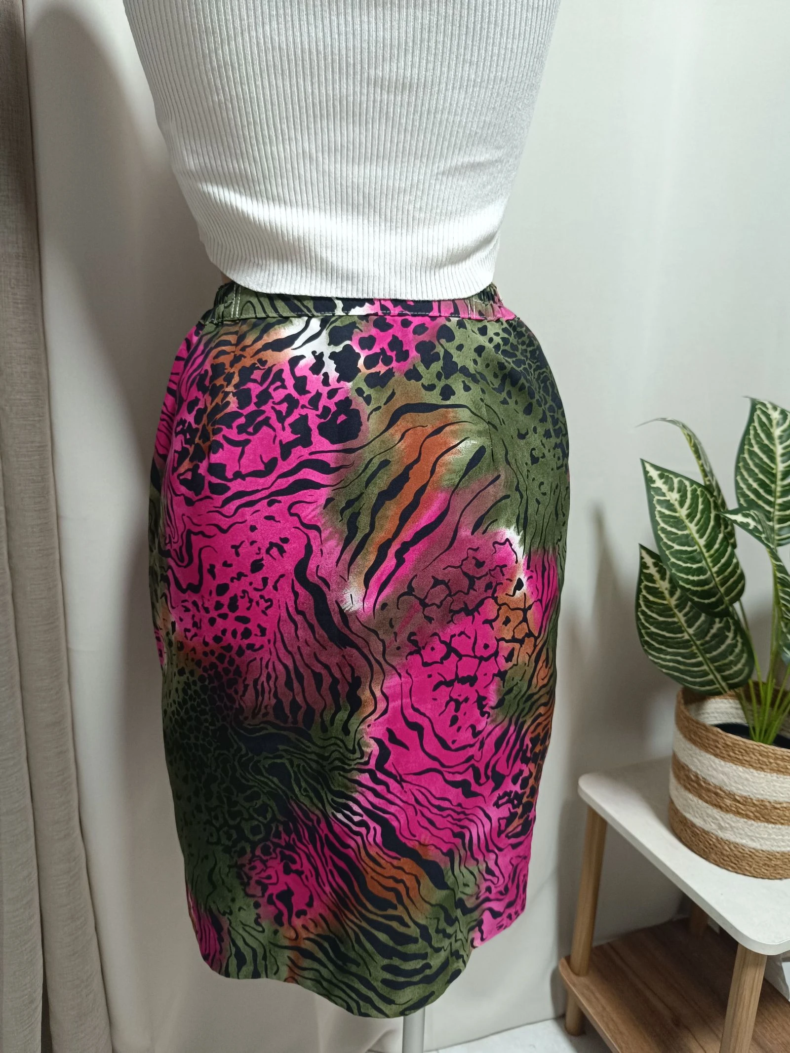 Damesrok met dierenprint in veelkleurig. Rok. Jupe – photo 3